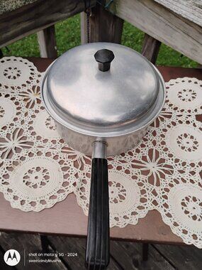vintage Vita Craft anodized heavy gauge aluminum 1-quart sauce pan matching lid